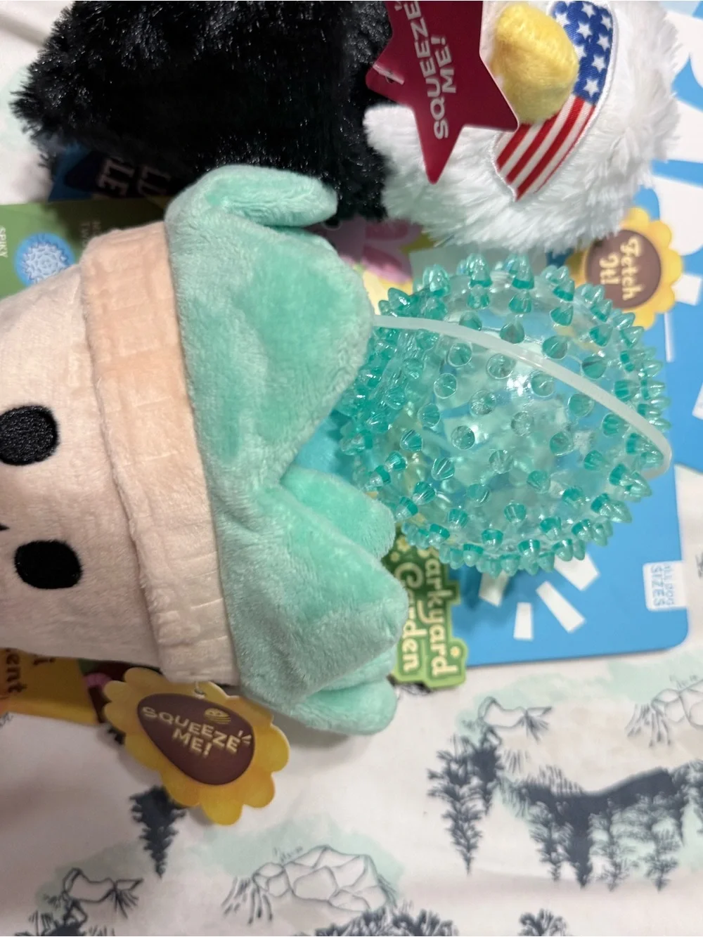 BARK Dog Toys NEW Set of 3 XS-M dog sizes New set of 3